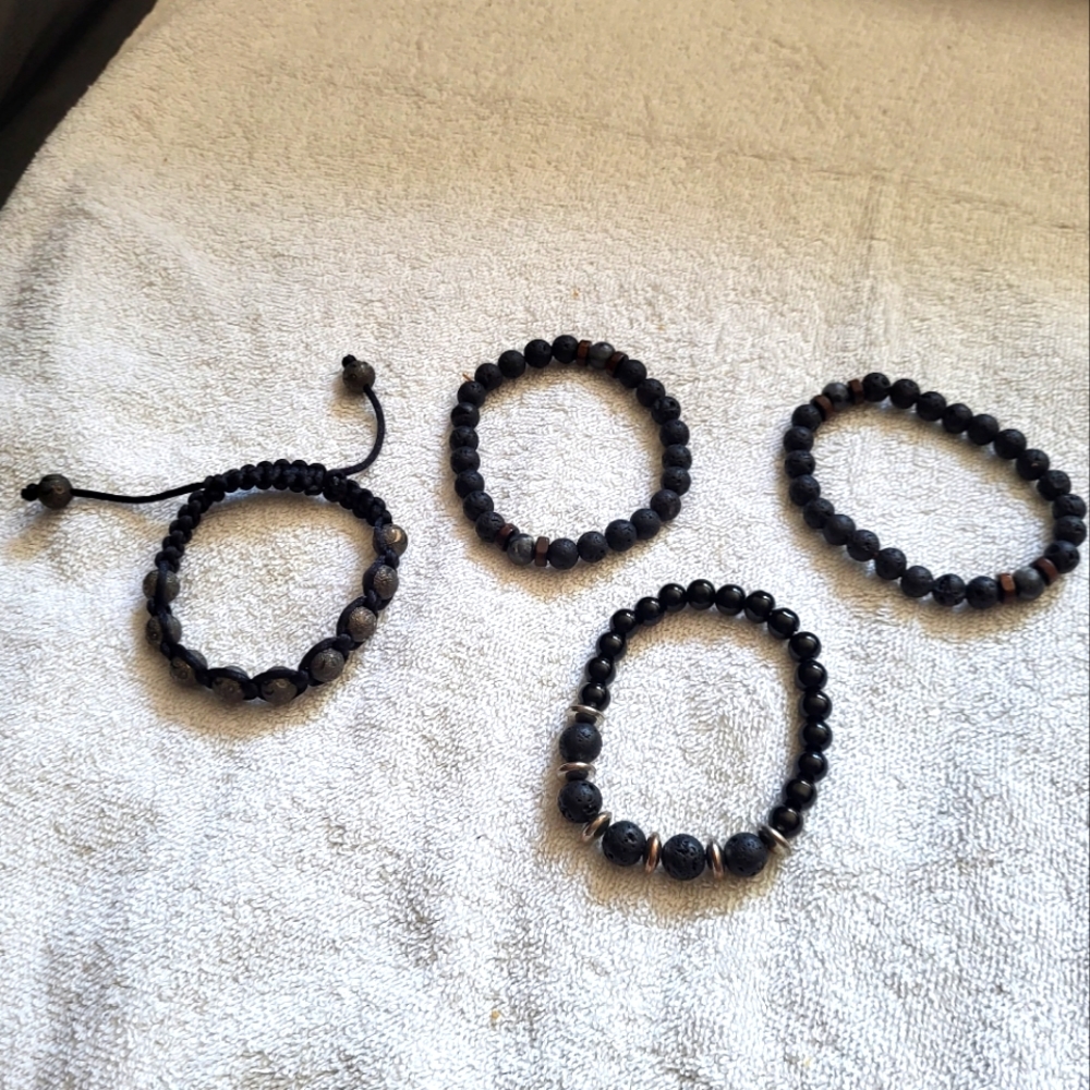 4 bead bracelets
